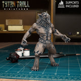 Werewolf Set 2 Miniature | B - Tabletop RPG & D&D miniature. Perfect for wargaming & collectors