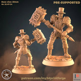Werewolf Female Male Miniature | B - Tabletop RPG & D&D miniature. Perfect for wargaming & collectors