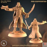 Werewolf Female Male 3 Miniature | B - Tabletop RPG & D&D miniature. Perfect for wargaming & collectors