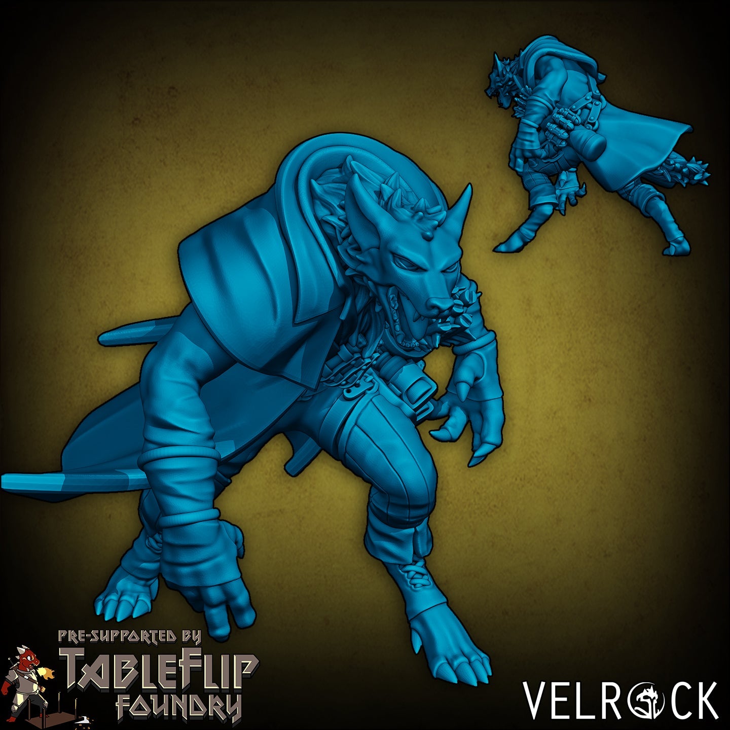 Werewolf Miniature - B - 32mm