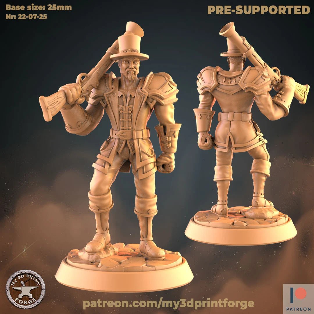 Werewolf Female Male Miniature | C - Tabletop RPG & D&D miniature. Perfect for wargaming & collectors