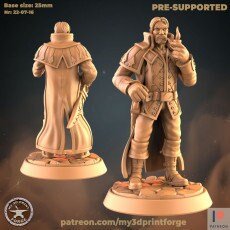 Werewolf Female Male 3 Miniature | C - Tabletop RPG & D&D miniature. Perfect for wargaming & collectors