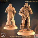 Werewolf Female Male 3 Miniature | C - Tabletop RPG & D&D miniature. Perfect for wargaming & collectors
