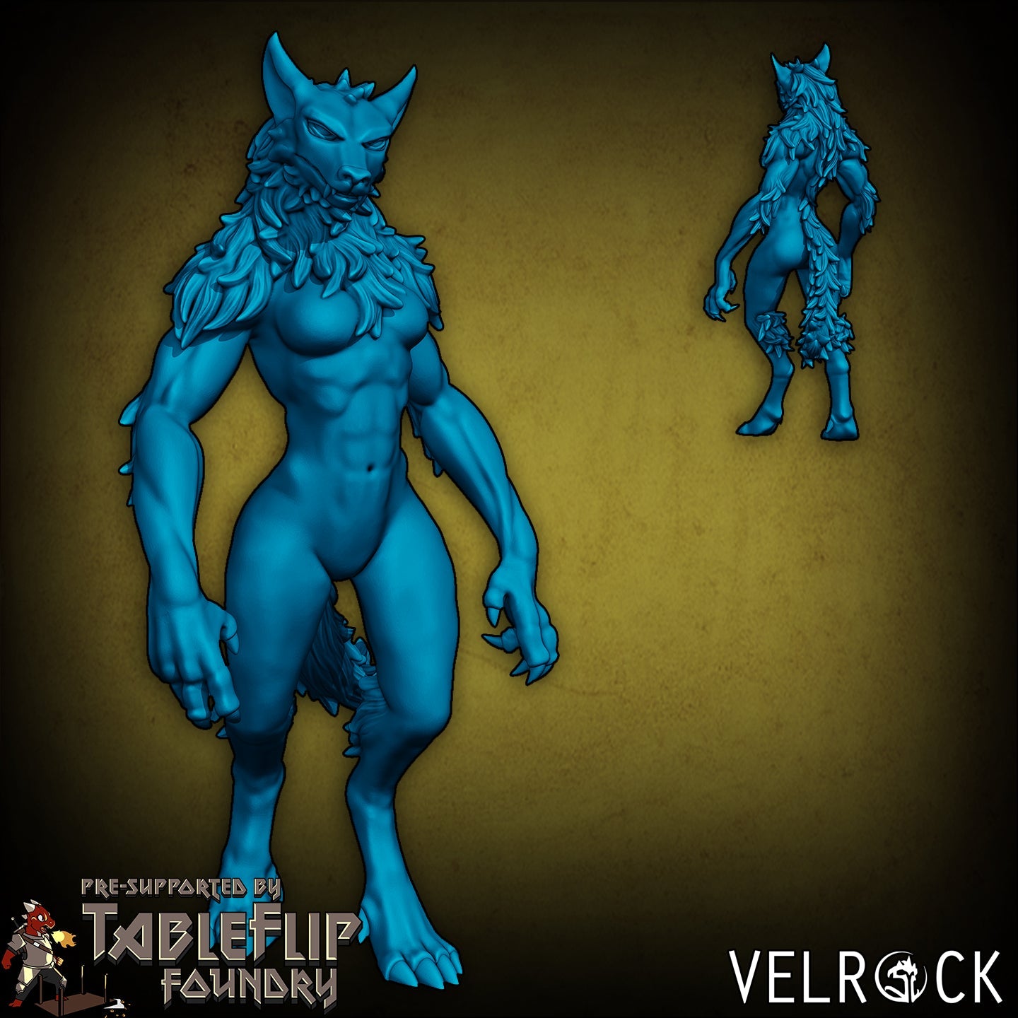 Werewolf Miniature - E - 32mm