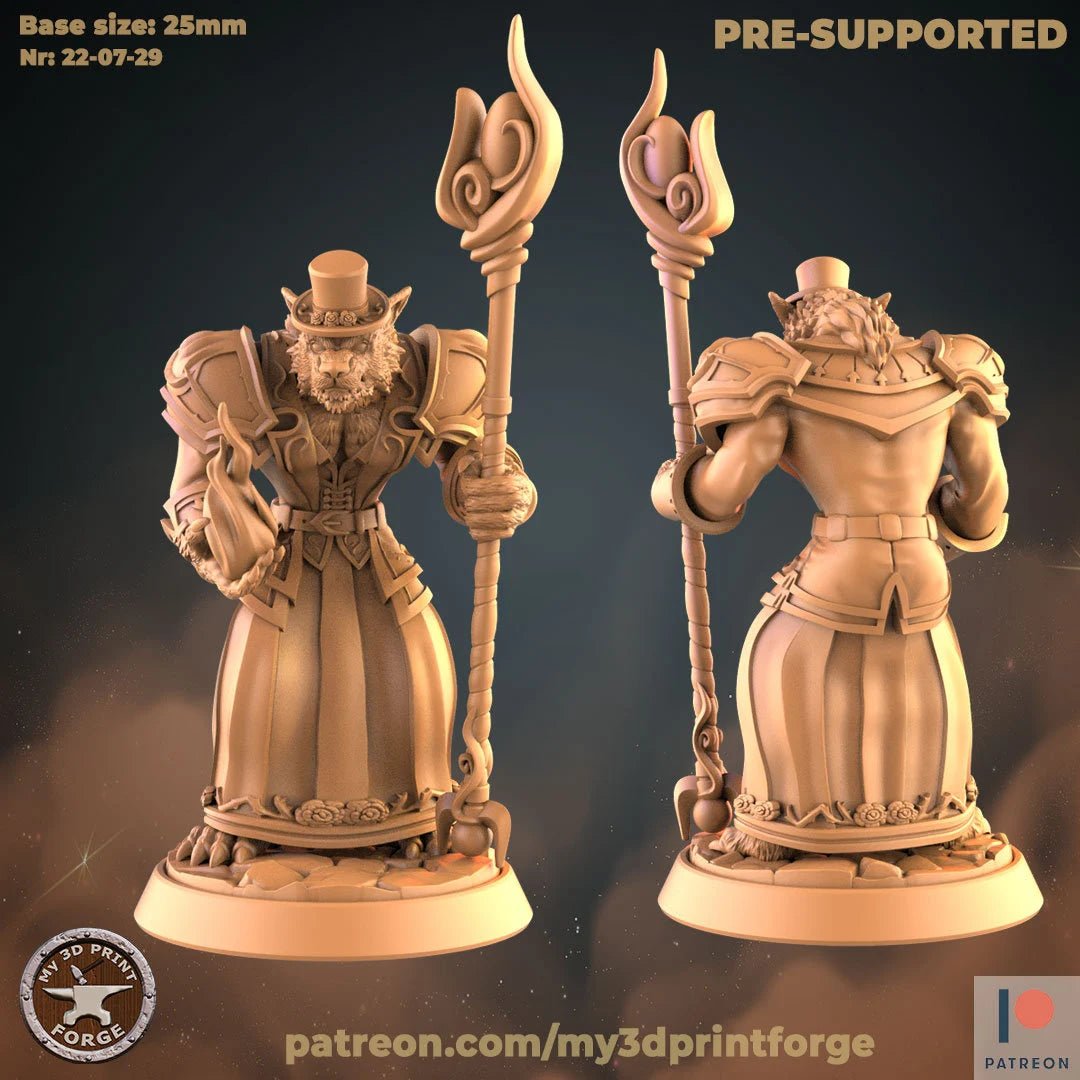 Werewolf Female Male Miniature | F - Tabletop RPG & D&D miniature. Perfect for wargaming & collectors