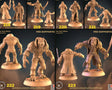 Werewolf Female Male 3 Miniature | Set of 6 - Tabletop RPG & D&D miniature. Perfect for wargaming & collectors