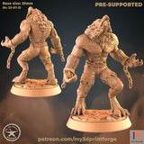 Werewolf Steampunk Miniature | 225 - Tabletop RPG & D&D miniature. Perfect for wargaming & collectors