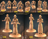 Werewolf Steampunk Miniature | Full Set All Models - Tabletop RPG & D&D miniature. Perfect for wargaming & collectors