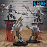 Werewolf Warrior Miniature | Set of 4 - Tabletop RPG & D&D miniature. Perfect for wargaming & collectors