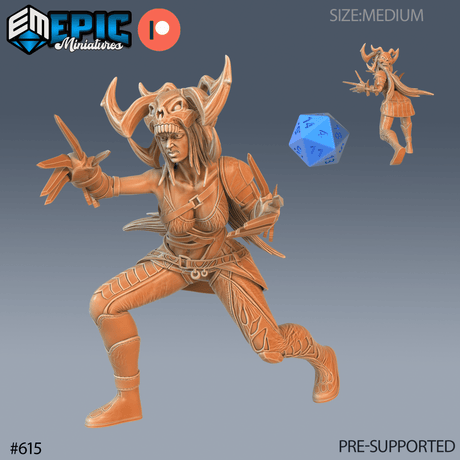 White Bane Miniature | C - Tabletop RPG & D&D miniature. Perfect for wargaming & collectors