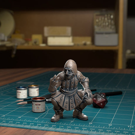 Wholley Braille Set 1 Miniature | E - Tabletop RPG & D&D miniature. Perfect for wargaming & collectors