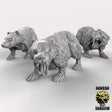 Wild Badger Miniature | Set of 3 - Tabletop RPG & D&D miniature. Perfect for wargaming & collectors