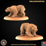 Wild Bear Miniature | A - Tabletop RPG & D&D miniature. Perfect for wargaming & collectors