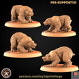 Wild Bear Miniature | Set of 2 - Tabletop RPG & D&D miniature. Perfect for wargaming & collectors