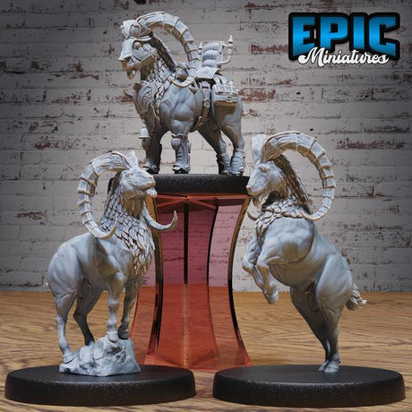 Wild Goat Set 2 Miniature | Full Set All Models - Tabletop RPG & D&D miniature. Perfect for wargaming & collectors