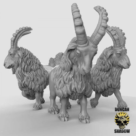 Wild Goat Set 1 Miniature | Set of 3 - Tabletop RPG & D&D miniature. Perfect for wargaming & collectors