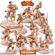 Wild West Mayhem Bundle Cowboy Miniature | Full Set All Models - Tabletop RPG & D&D miniature. Perfect for wargaming & collectors