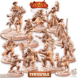Wild West Mayhem Bundle Cowboy Miniature | Full Set All Models - Tabletop RPG & D&D miniature. Perfect for wargaming & collectors