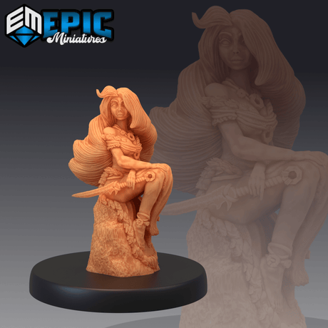 Wilding Princess Miniature | A - Tabletop RPG & D&D miniature. Perfect for wargaming & collectors