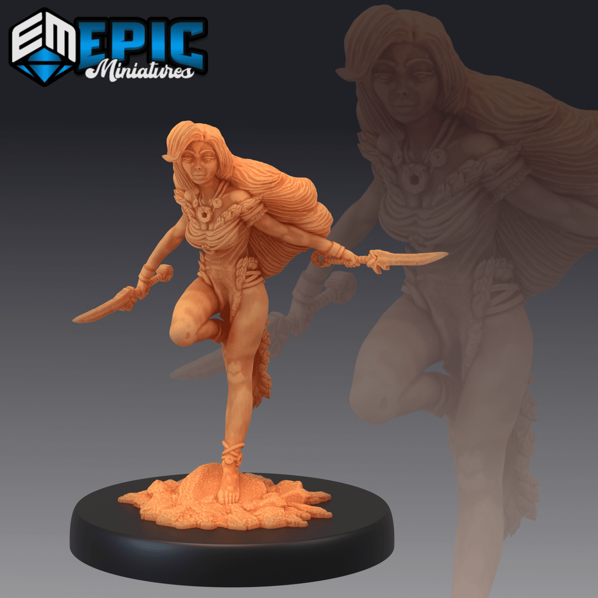 Wilding Princess Miniature | B - Tabletop RPG & D&D miniature. Perfect for wargaming & collectors