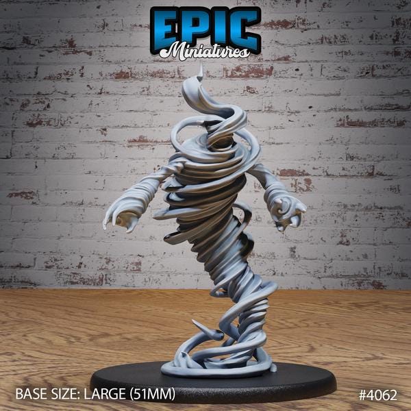 Wind Elemental Miniature - 4062 - 28mm