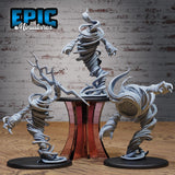 Wind Elemental Miniature | Full Set All Models - Tabletop RPG & D&D miniature. Perfect for wargaming & collectors