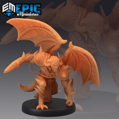 Winged Devil Miniature | C - Tabletop RPG & D&D miniature. Perfect for wargaming & collectors
