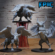 Winged Red Bull Beast Miniature | Set of 3 - Tabletop RPG & D&D miniature. Perfect for wargaming & collectors