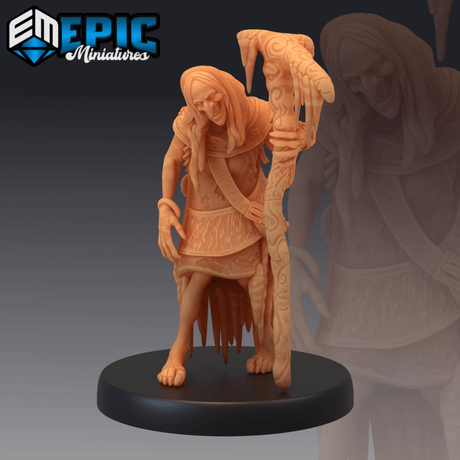 Winter Hag Miniature | A - Tabletop RPG & D&D miniature. Perfect for wargaming & collectors