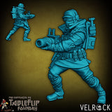 Winter Rebel Squad Miniature | E - Tabletop RPG & D&D miniature. Perfect for wargaming & collectors