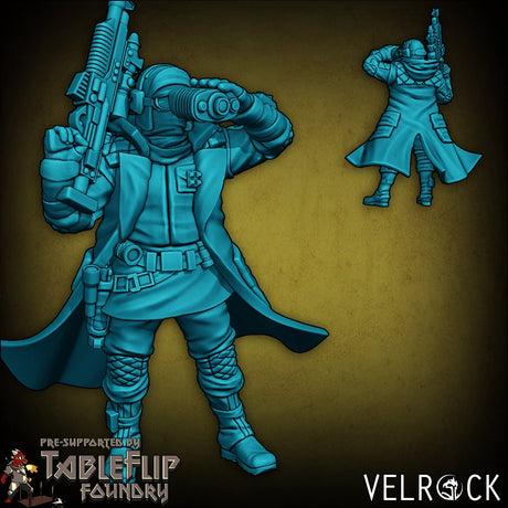Winter Rebel Squad Miniature | G - Tabletop RPG & D&D miniature. Perfect for wargaming & collectors