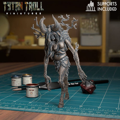 Witch Bundle Miniature | E - Tabletop RPG & D&D miniature. Perfect for wargaming & collectors