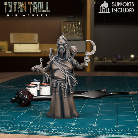 Witch Pack Miniature | C - Tabletop RPG & D&D miniature. Perfect for wargaming & collectors