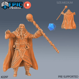 Wizard Adventurer Miniature | A - Tabletop RPG & D&D miniature. Perfect for wargaming & collectors