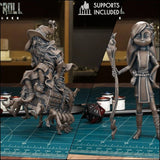 Wizards Bundle Miniature | Set of 2 - Tabletop RPG & D&D miniature. Perfect for wargaming & collectors