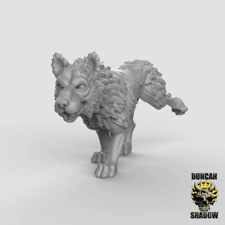 Wolf Miniature | A - Tabletop RPG & D&D miniature. Perfect for wargaming & collectors