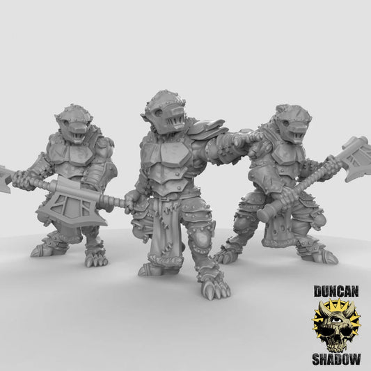Wolfen Warrior Miniature - Set of 3 - 28mm