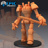 Wood Construct Miniature | Set of 3 - Tabletop RPG & D&D miniature. Perfect for wargaming & collectors