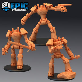 Wood Construct Miniature | Set of 3 - Tabletop RPG & D&D miniature. Perfect for wargaming & collectors