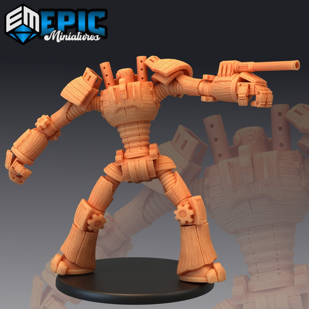 Wood Construct Miniature | Set of 3 - Tabletop RPG & D&D miniature. Perfect for wargaming & collectors