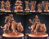 Wood Elf Miniature | Set of 6 - Tabletop RPG & D&D miniature. Perfect for wargaming & collectors