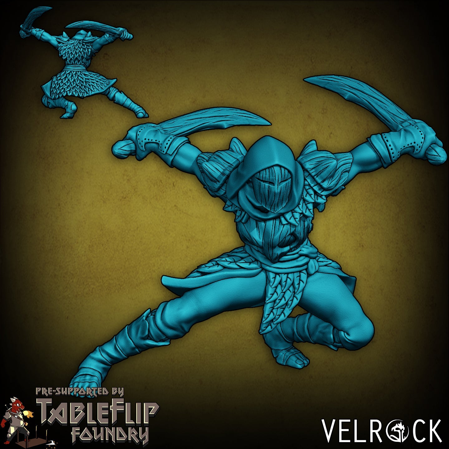 Wood Elf Stealth Miniature - B - 32mm