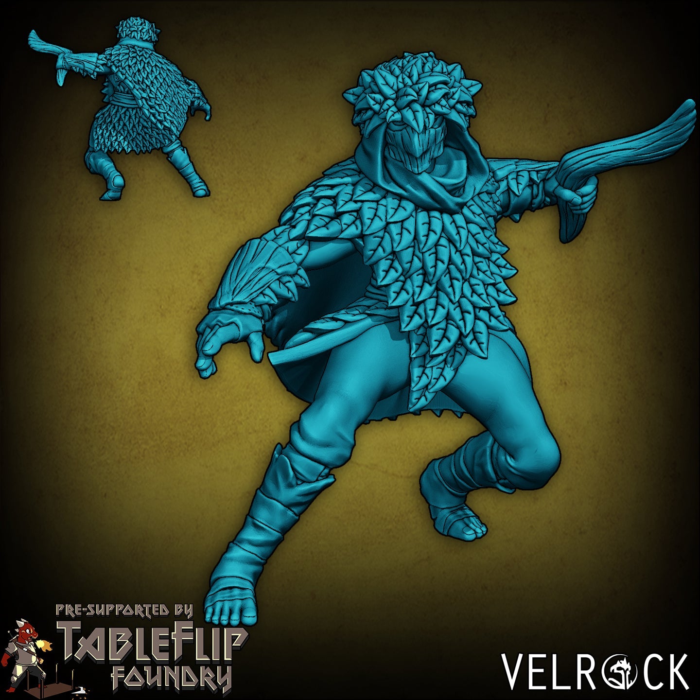 Wood Elf Stealth Miniature - C - 32mm