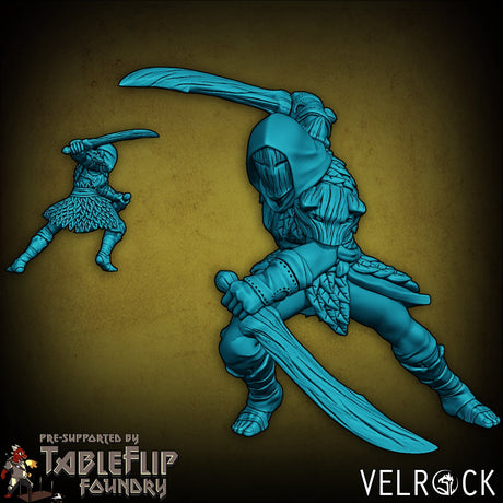 Wood Elf Stealth Miniature | D - Tabletop RPG & D&D miniature. Perfect for wargaming & collectors