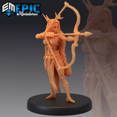Wood Mask Miniature | A - Tabletop RPG & D&D miniature. Perfect for wargaming & collectors