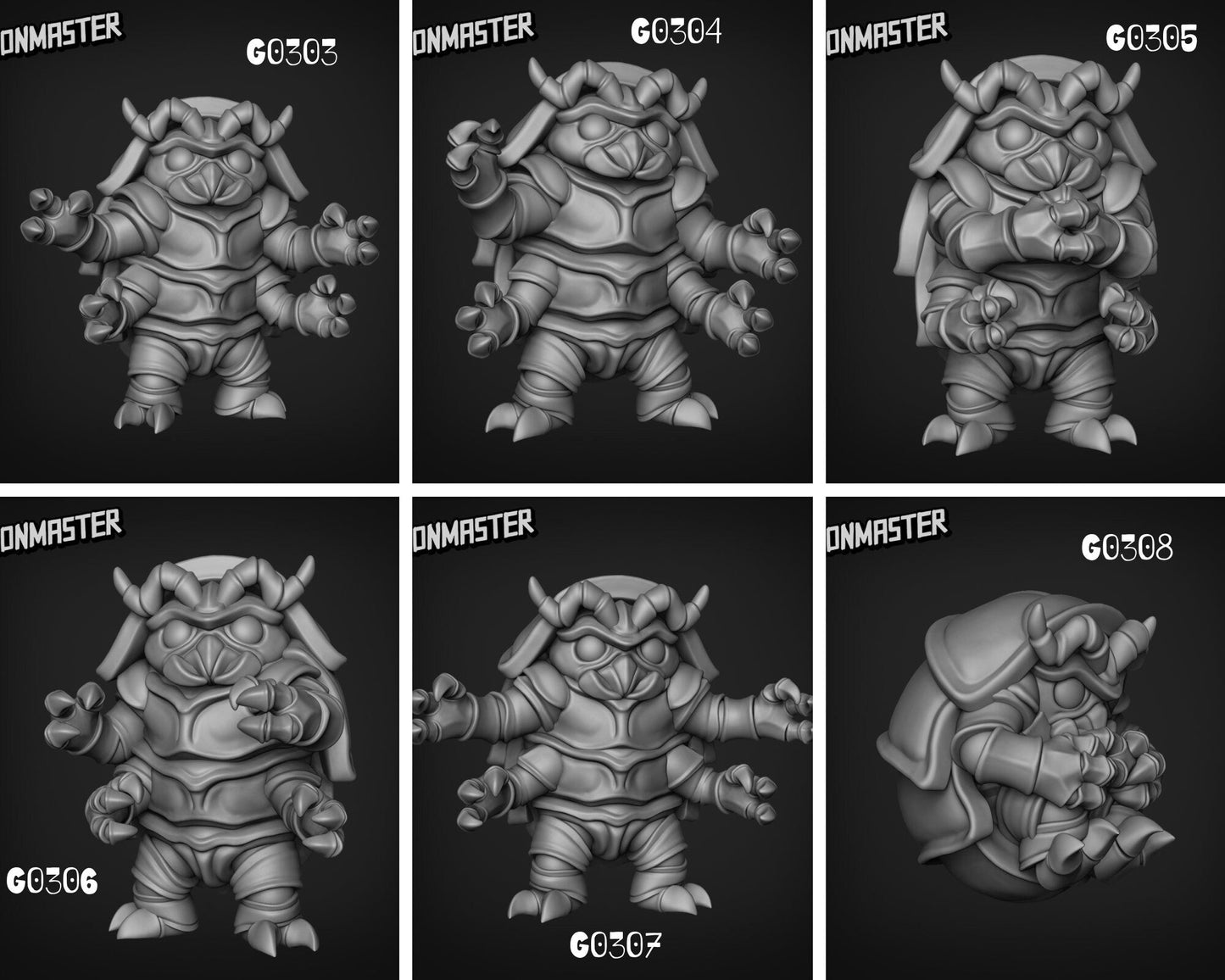 Woodlouse Miniature - set of 6 - 28mm