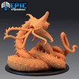 Worm Abominiation Miniature | A - Tabletop RPG & D&D miniature. Perfect for wargaming & collectors