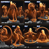 Xeno Bigchap Miniature | Full Set All Models - Tabletop RPG & D&D miniature. Perfect for wargaming & collectors