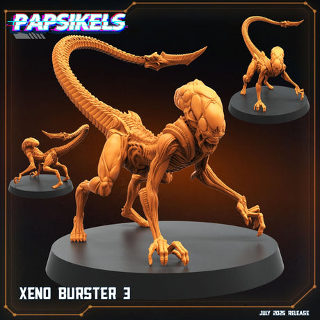 Xeno Burster Alien | Xeno Burster 3 - Tabletop RPG & D&D miniature. Perfect for wargaming & collectors