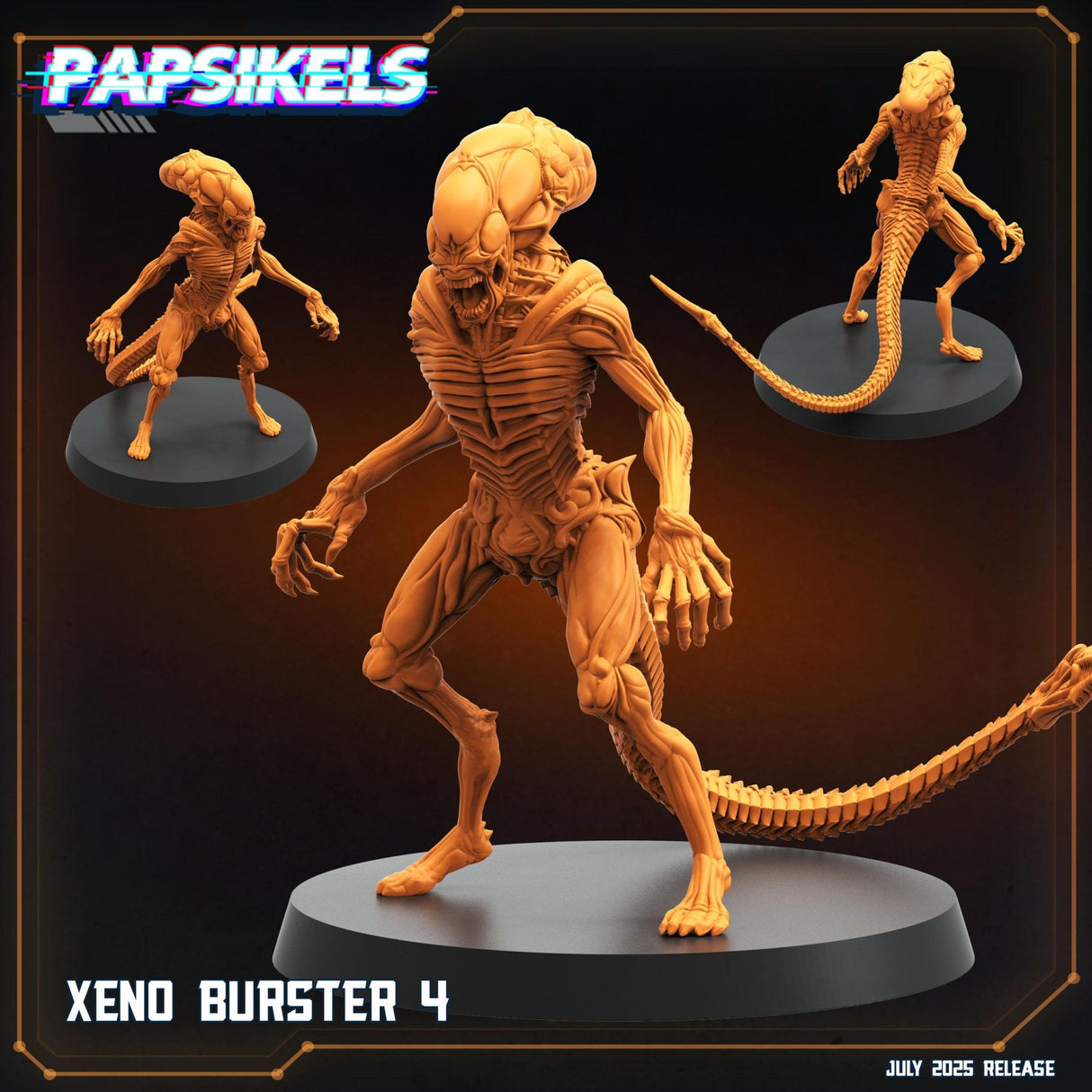 Xeno Burster Alien | Xeno Burster 4 - Tabletop RPG & D&D miniature. Perfect for wargaming & collectors